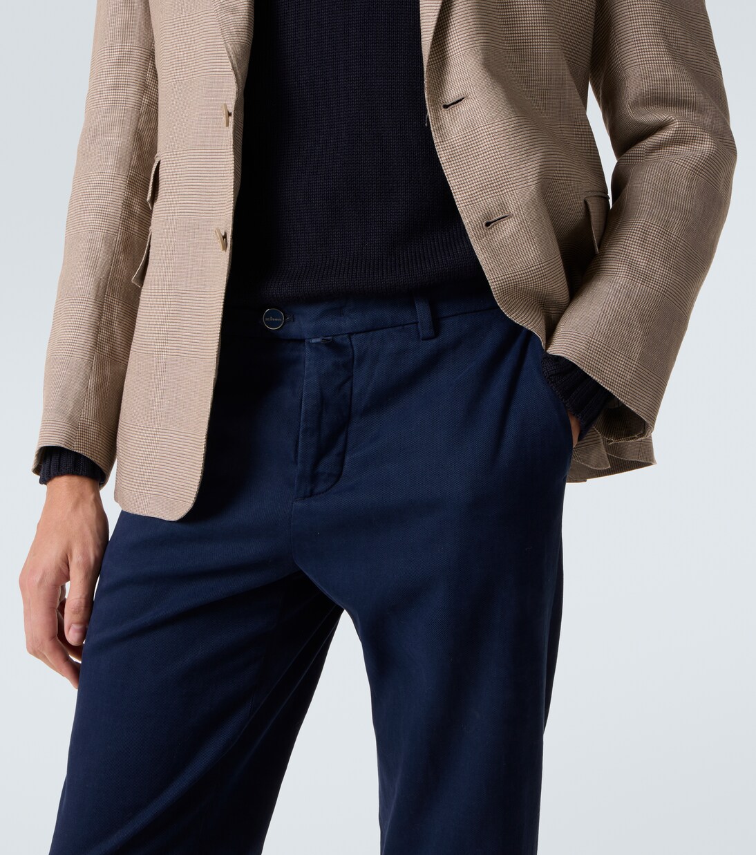 Cotton and cashmere chinos | Kiton