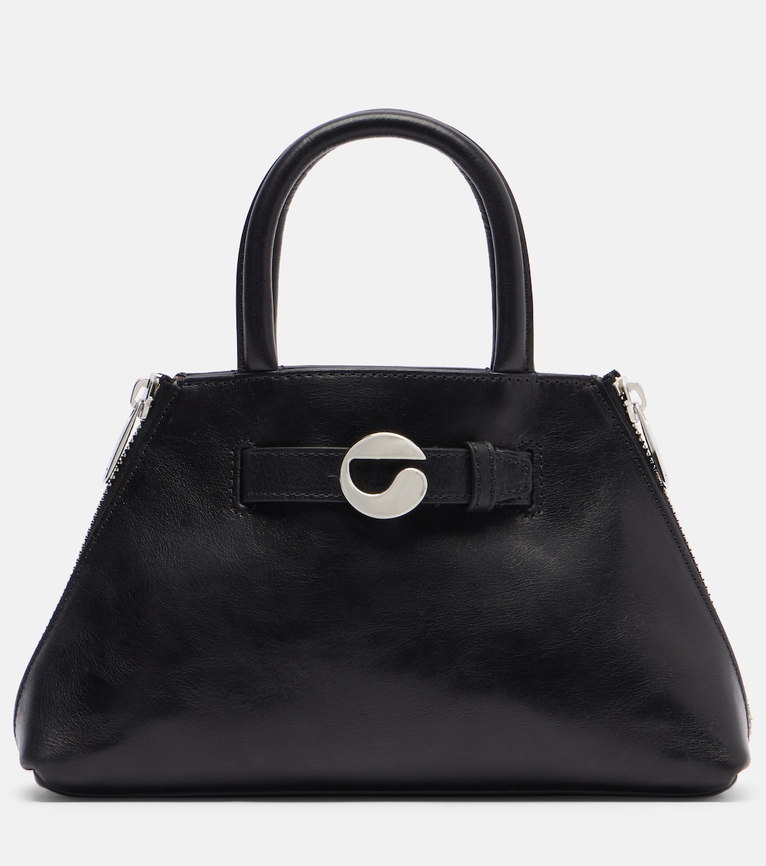 Data Mini leather tote bag | Coperni