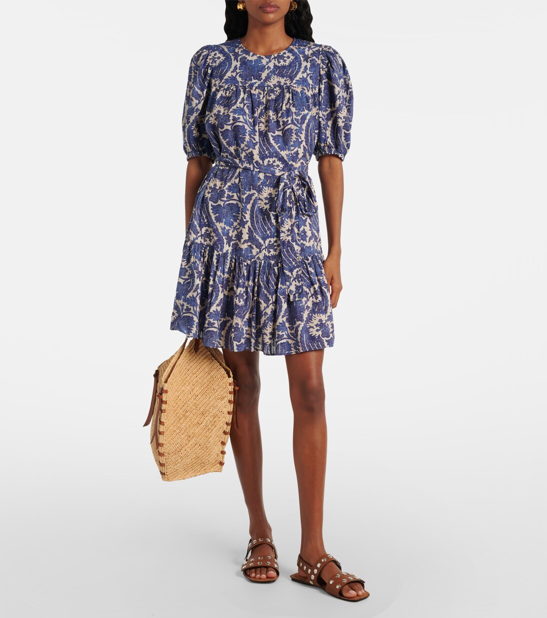 Rosalie printed cotton-blend minidress | Ulla Johnson