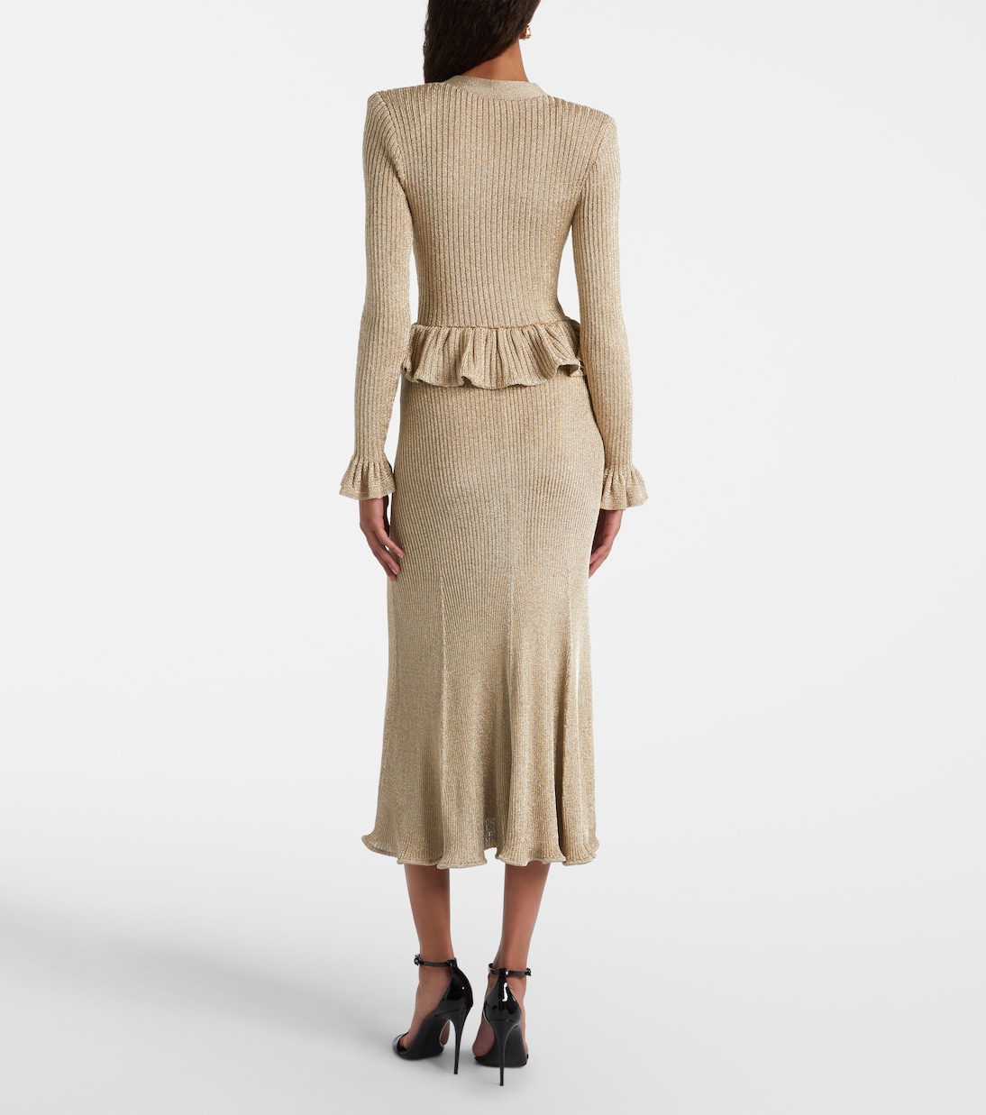 Maxikleid aus Strick | Self-Portrait