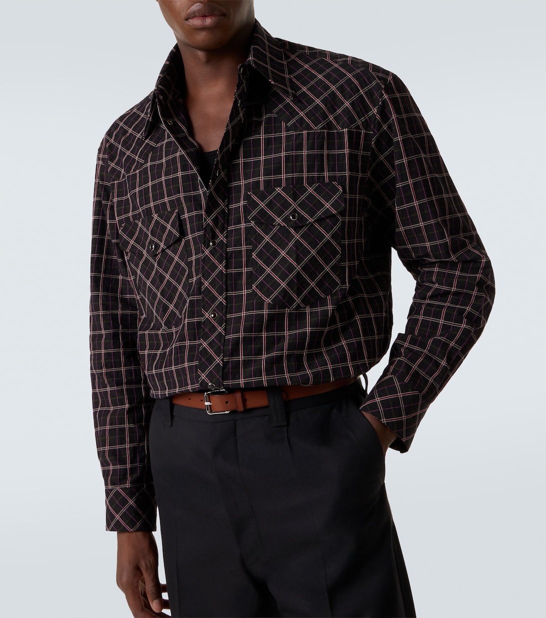 Checked cotton shirt | Lemaire