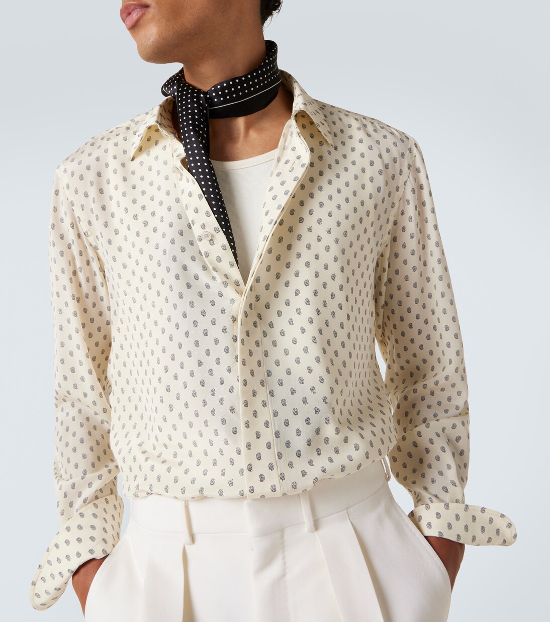 Paisley silk crêpe de chine shirt | Tom Ford