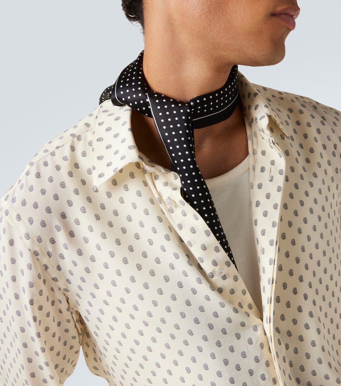 Paisley silk crêpe de chine shirt | Tom Ford