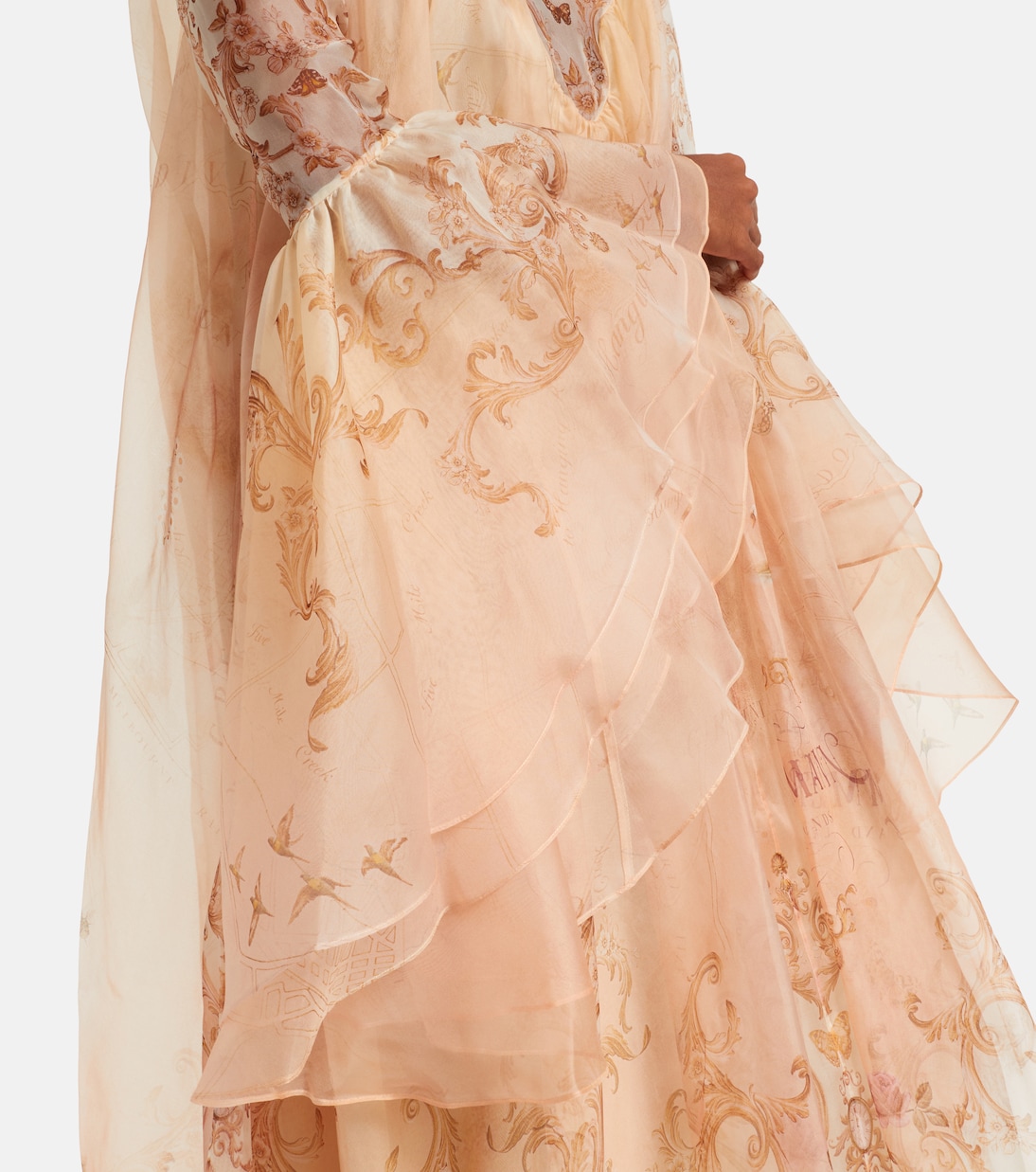 Hypnotic printed silk gown | Zimmermann