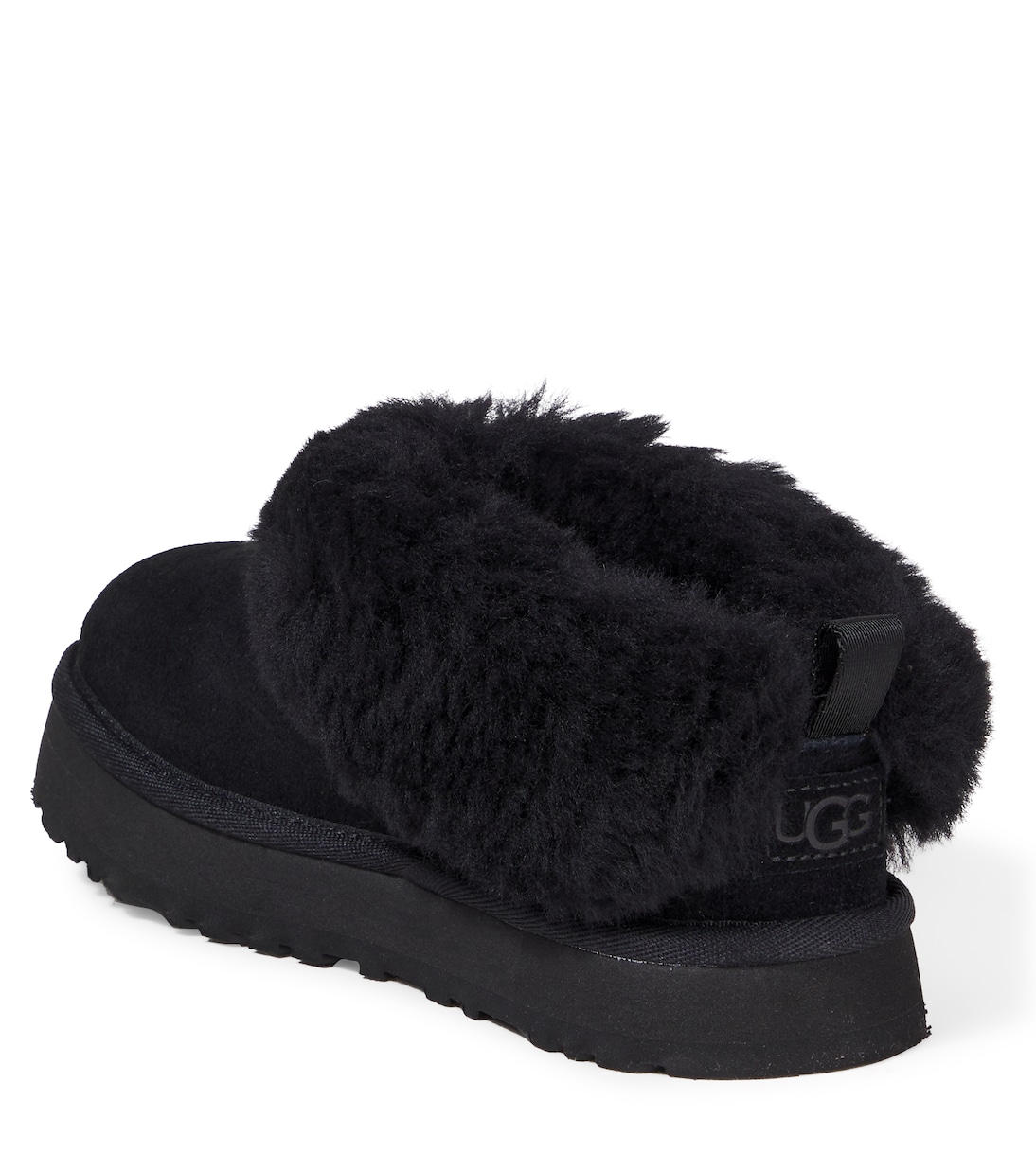 Tazzelle shearling-trimmed suede boots | UGG Kids