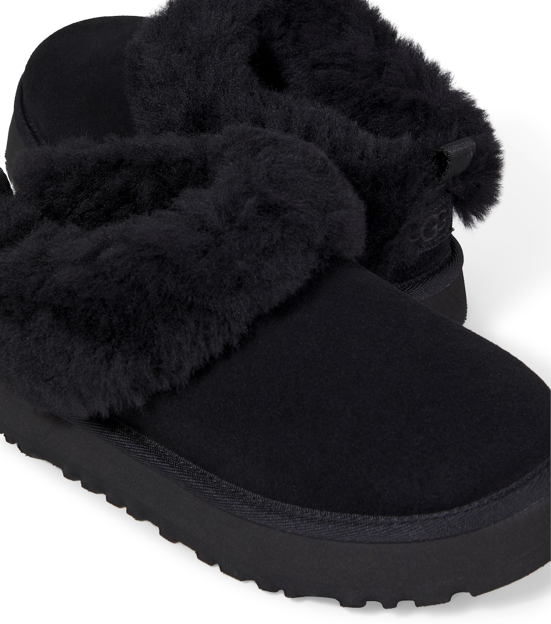 Tazzelle shearling-trimmed suede boots | UGG Kids
