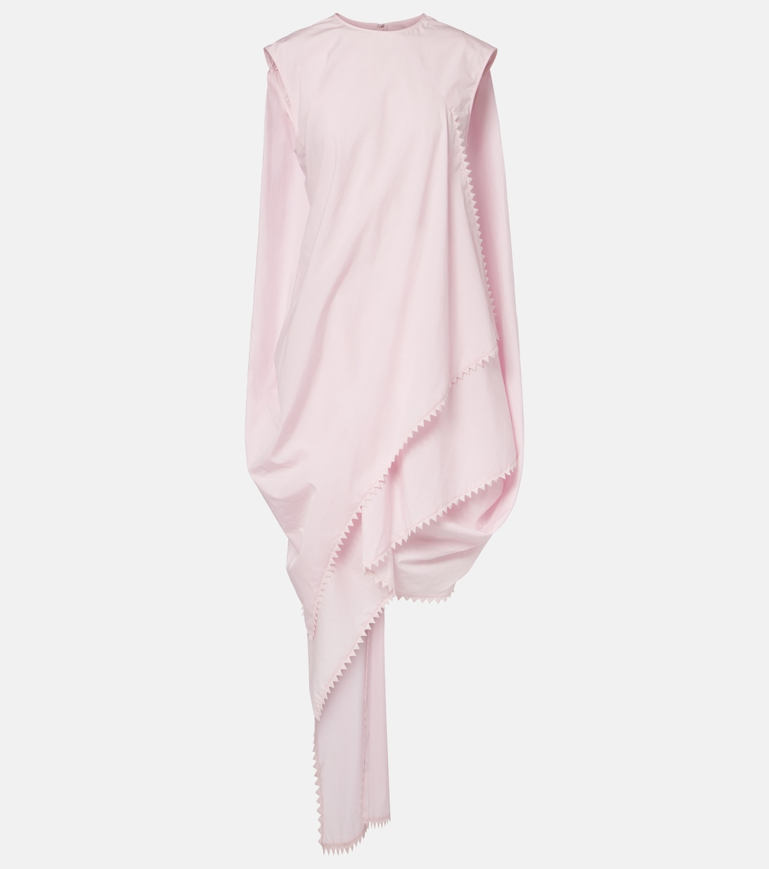 Traversin asymmetric cotton poplin minidress | Jacquemus