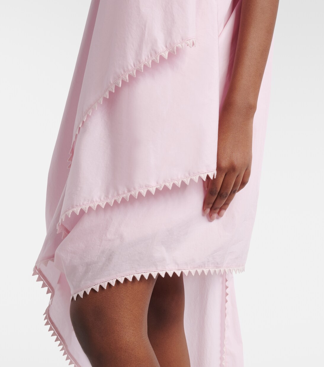 Traversin asymmetric cotton poplin minidress | Jacquemus