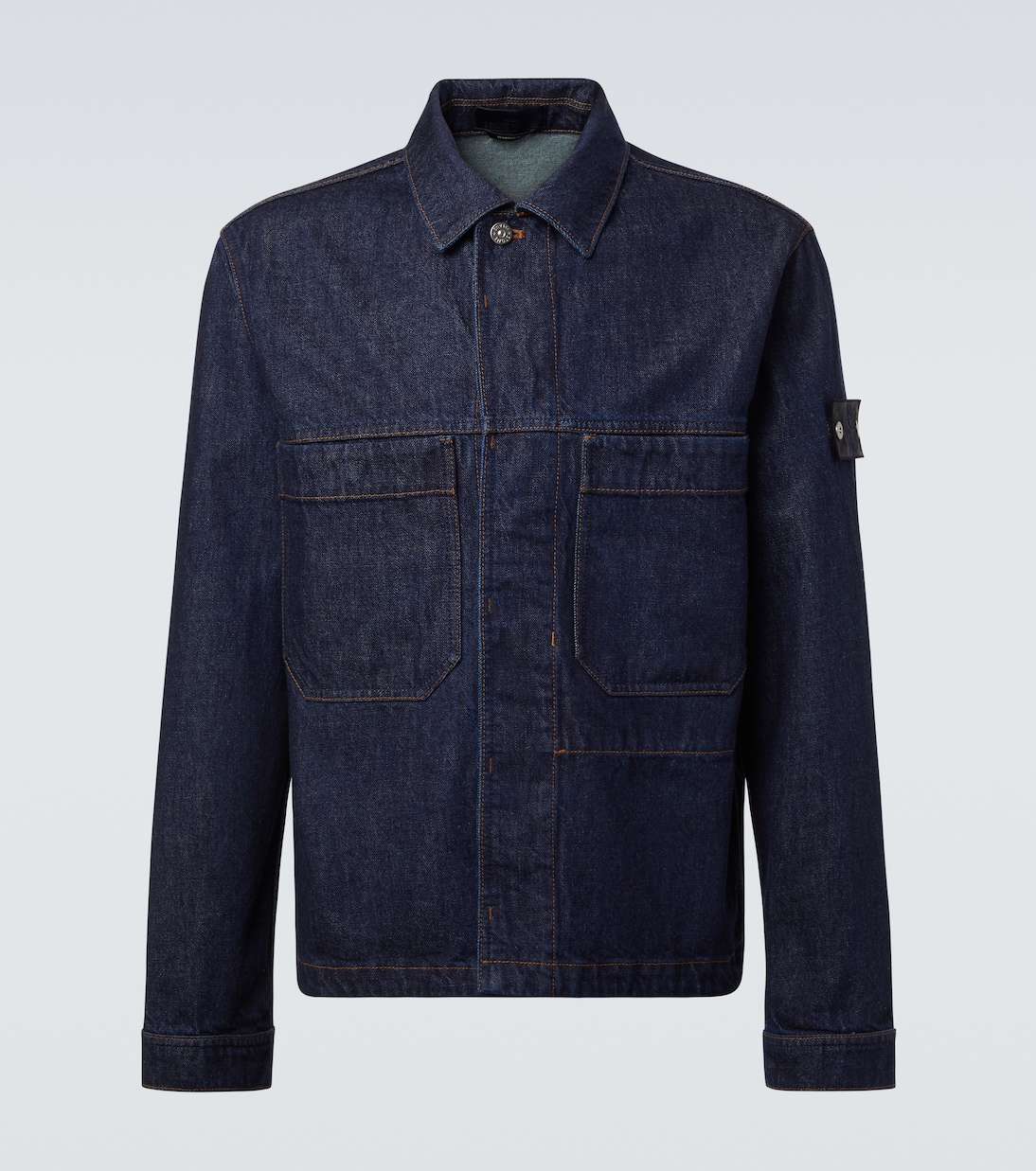 Hemdjacke Compass aus Denim | Stone Island