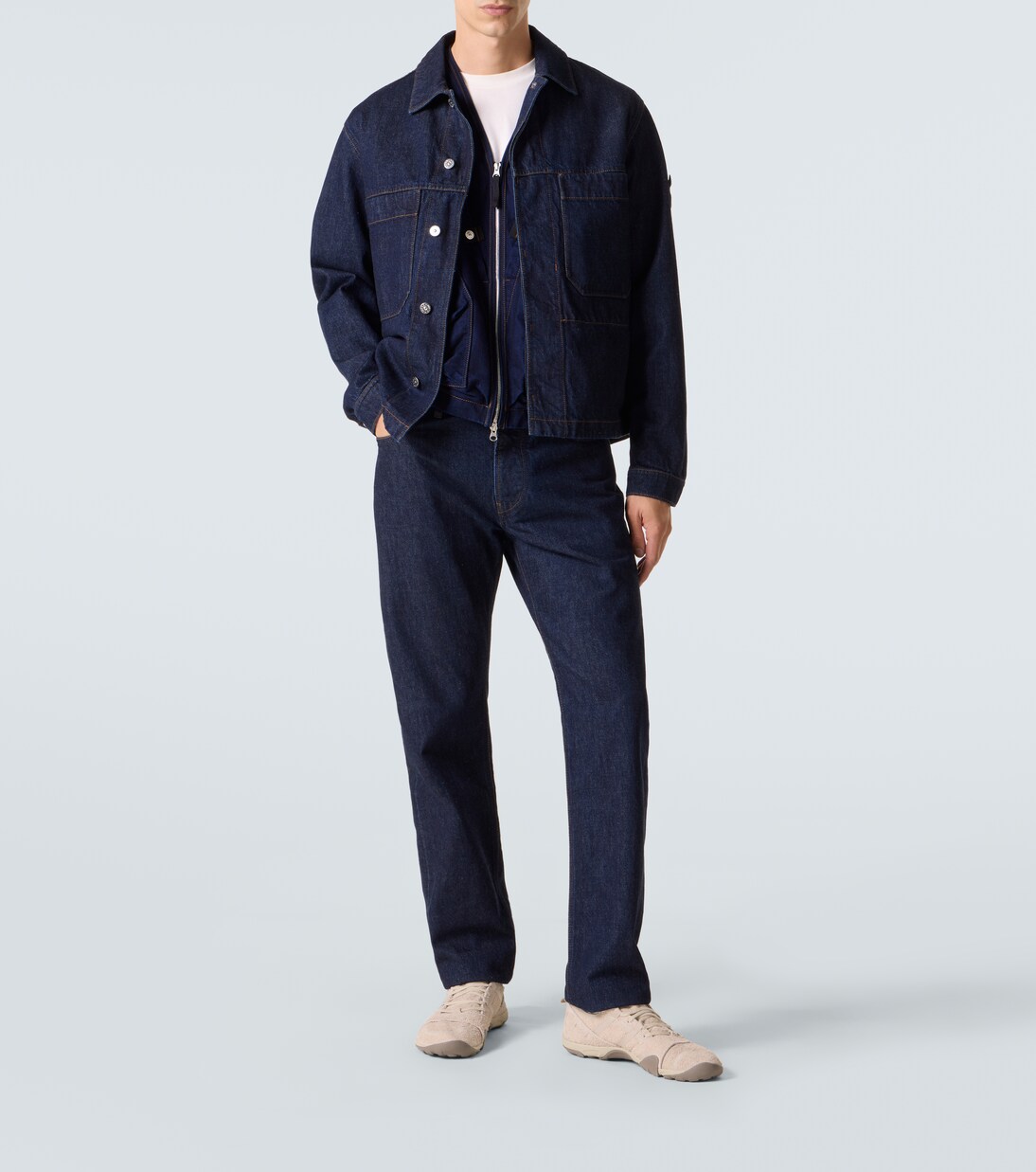 Hemdjacke Compass aus Denim | Stone Island