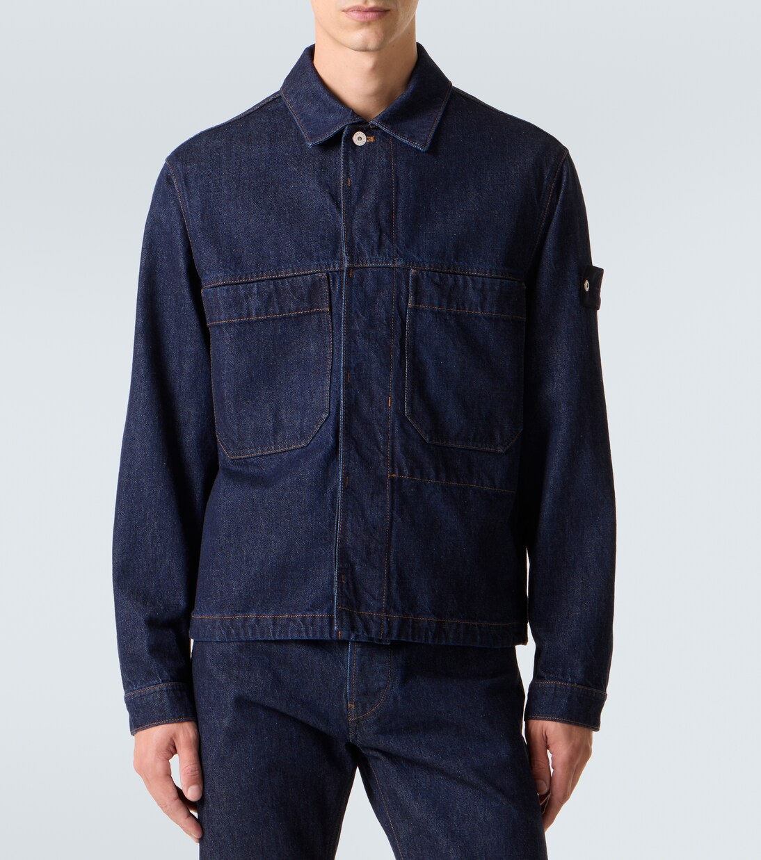 Hemdjacke Compass aus Denim | Stone Island
