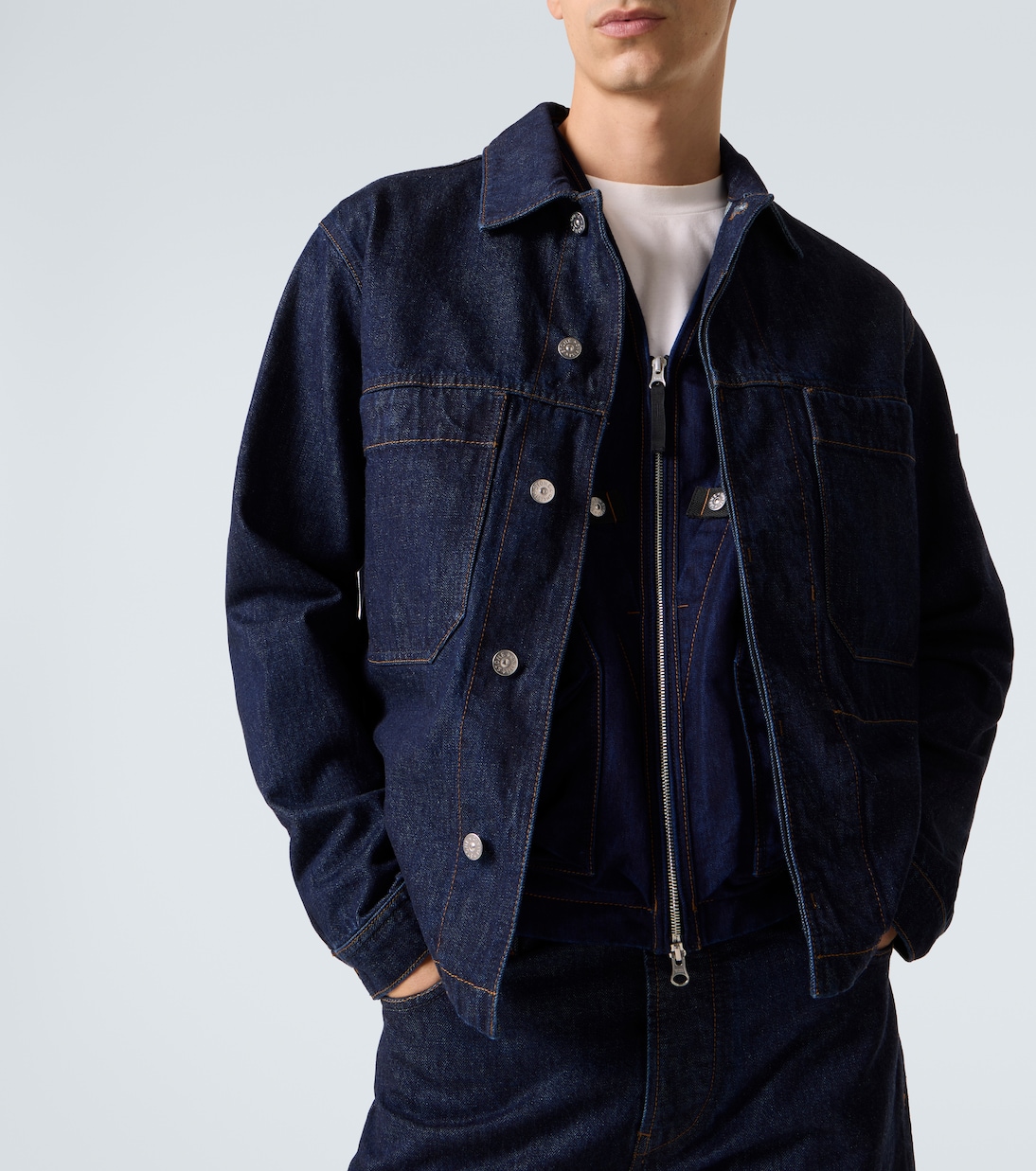 Hemdjacke Compass aus Denim | Stone Island
