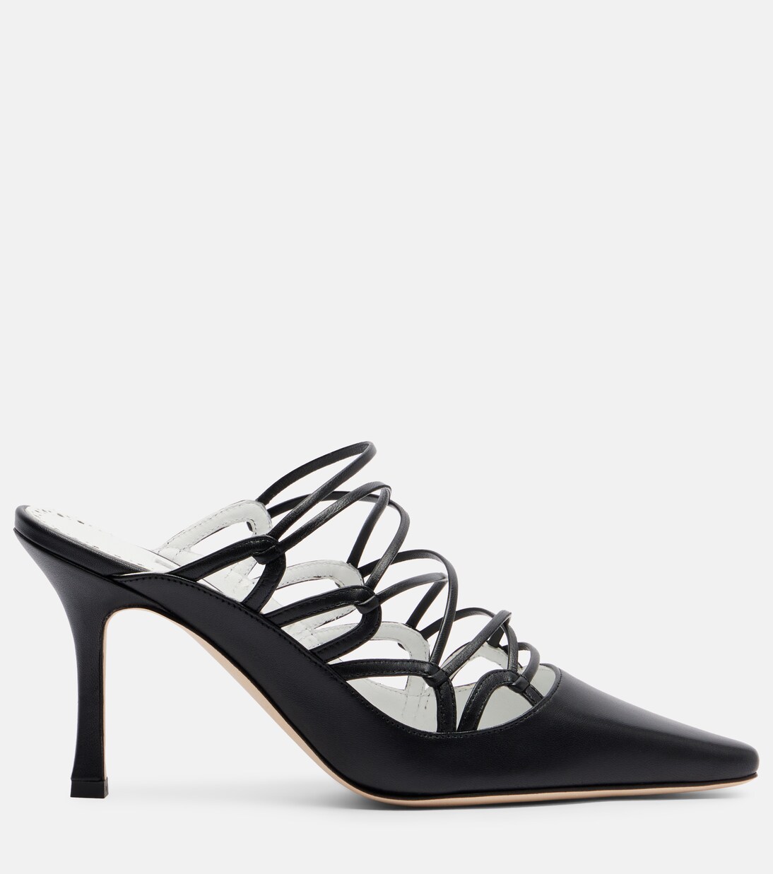 Netas 90 leather mules  | Manolo Blahnik