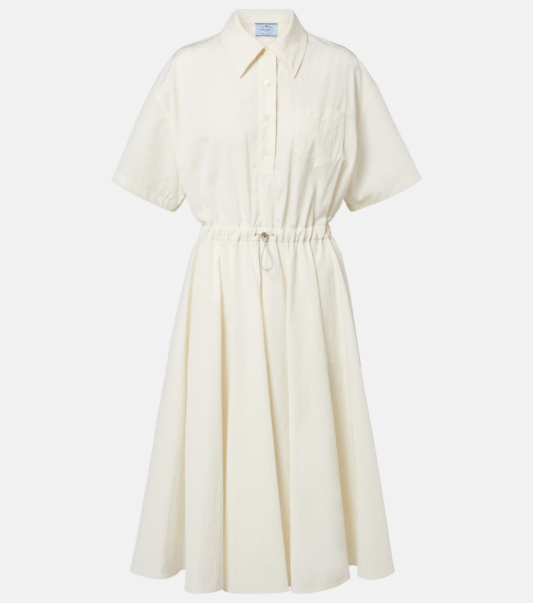 Cotton-blend polo dress | Prada
