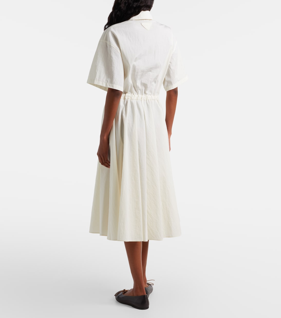 Cotton-blend polo dress | Prada