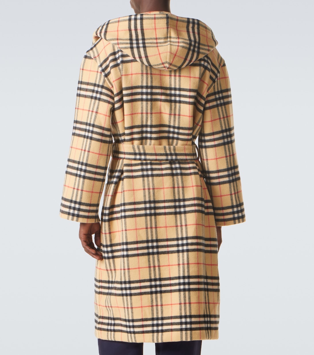Burberry Check wool and cashmere robe | Burberry