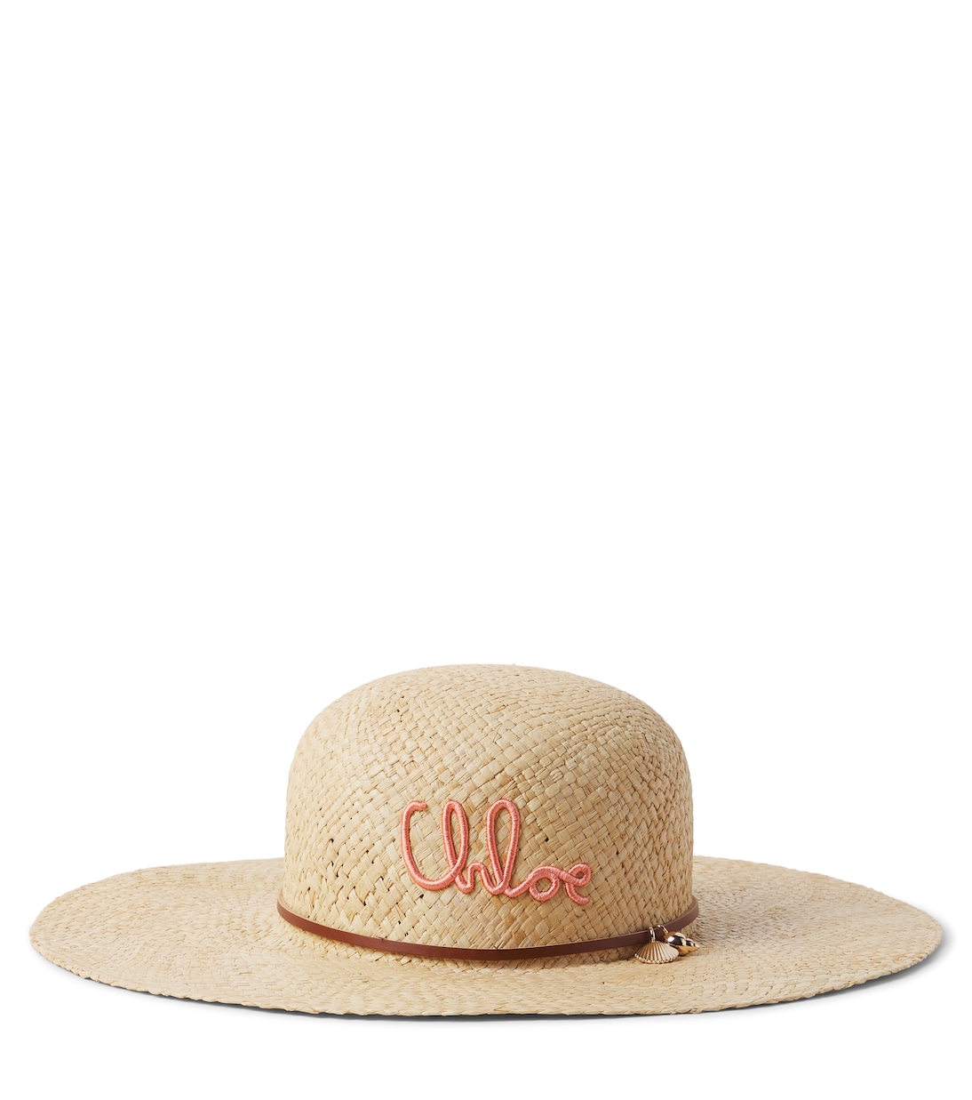 Logo raffia sun hat | Chloé Kids