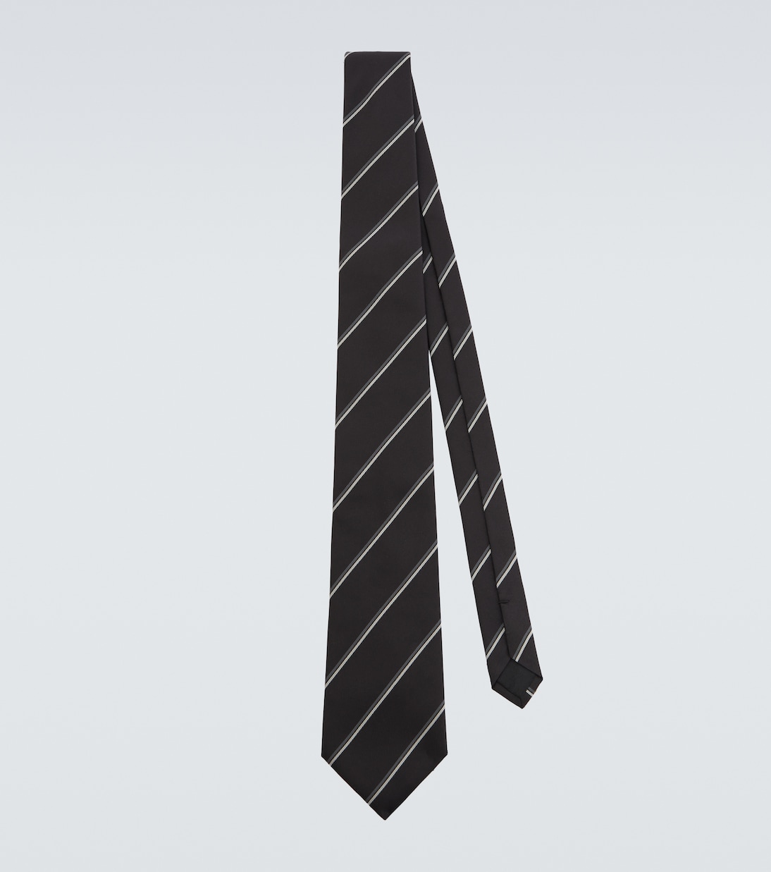 Striped silk tie | Saint Laurent