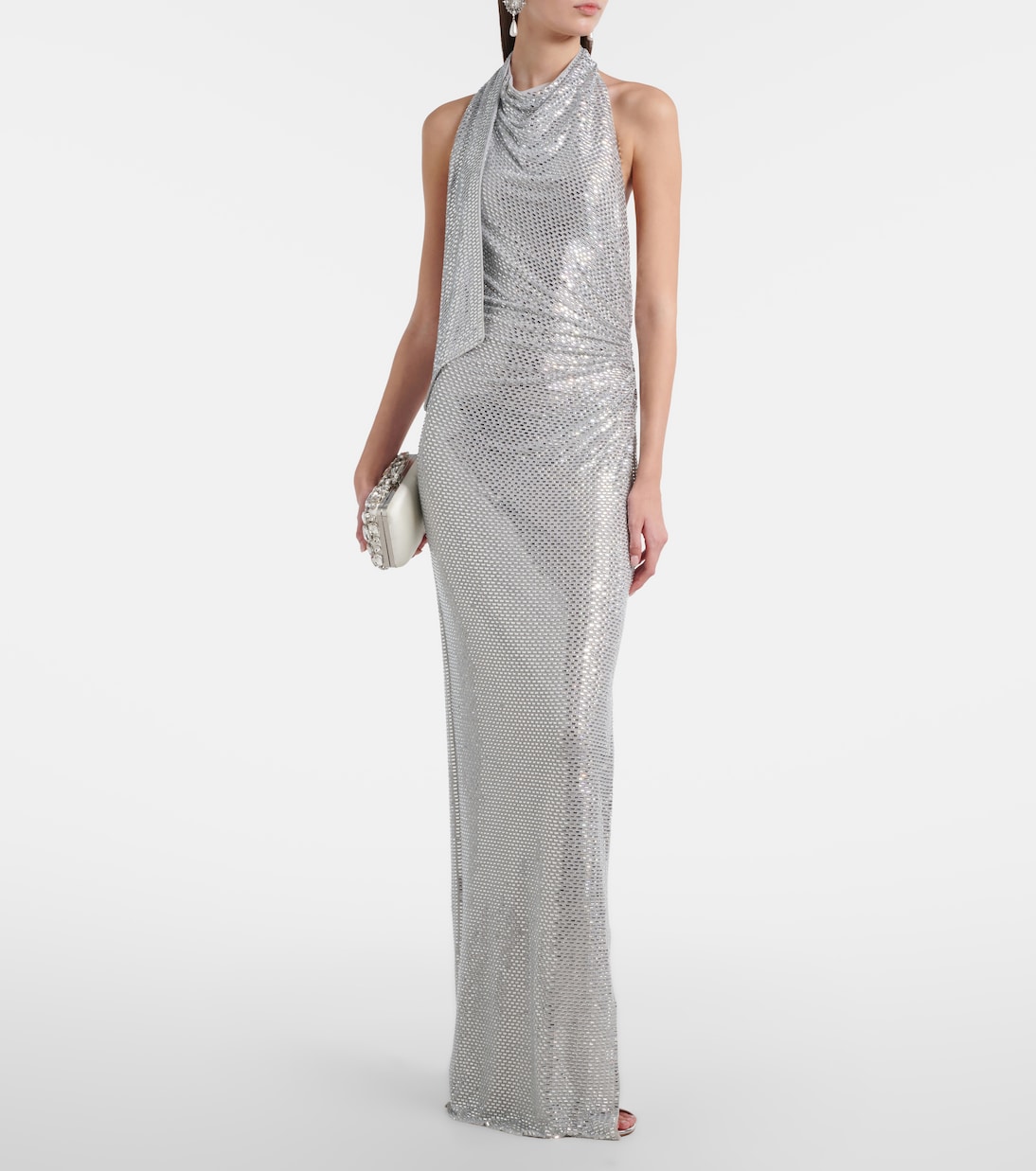 Maxikleid mit Kristallen | Self-Portrait