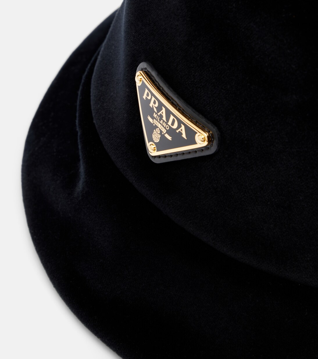 Cotton velvet bucket hat | Prada