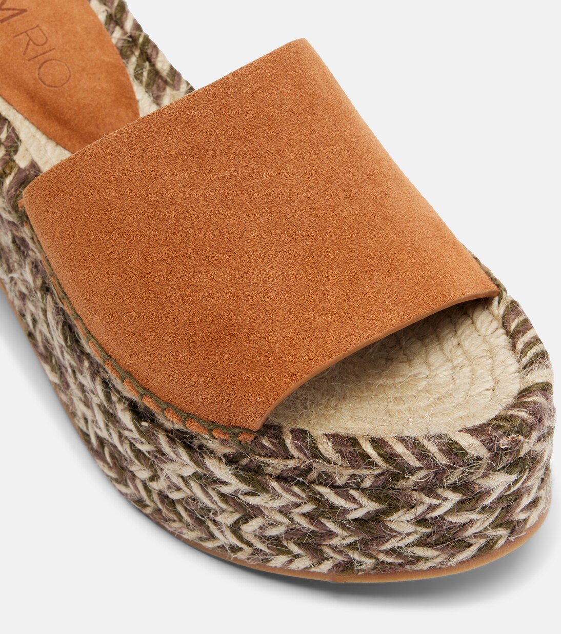 Suede platform espadrille slides | Farm Rio