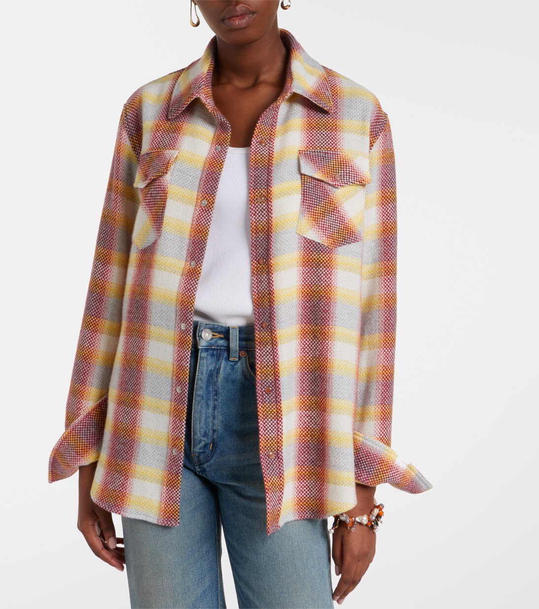 Hemd Rose Blume aus Kaschmir mit Sonnenstein | God's True Cashmere