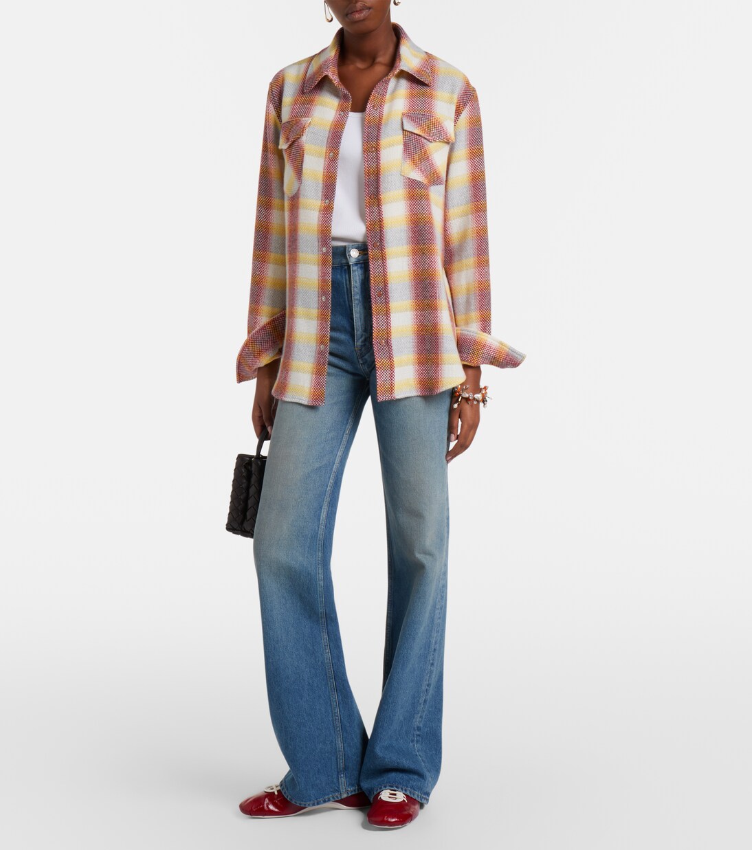 Hemd Rose Blume aus Kaschmir mit Sonnenstein | God's True Cashmere