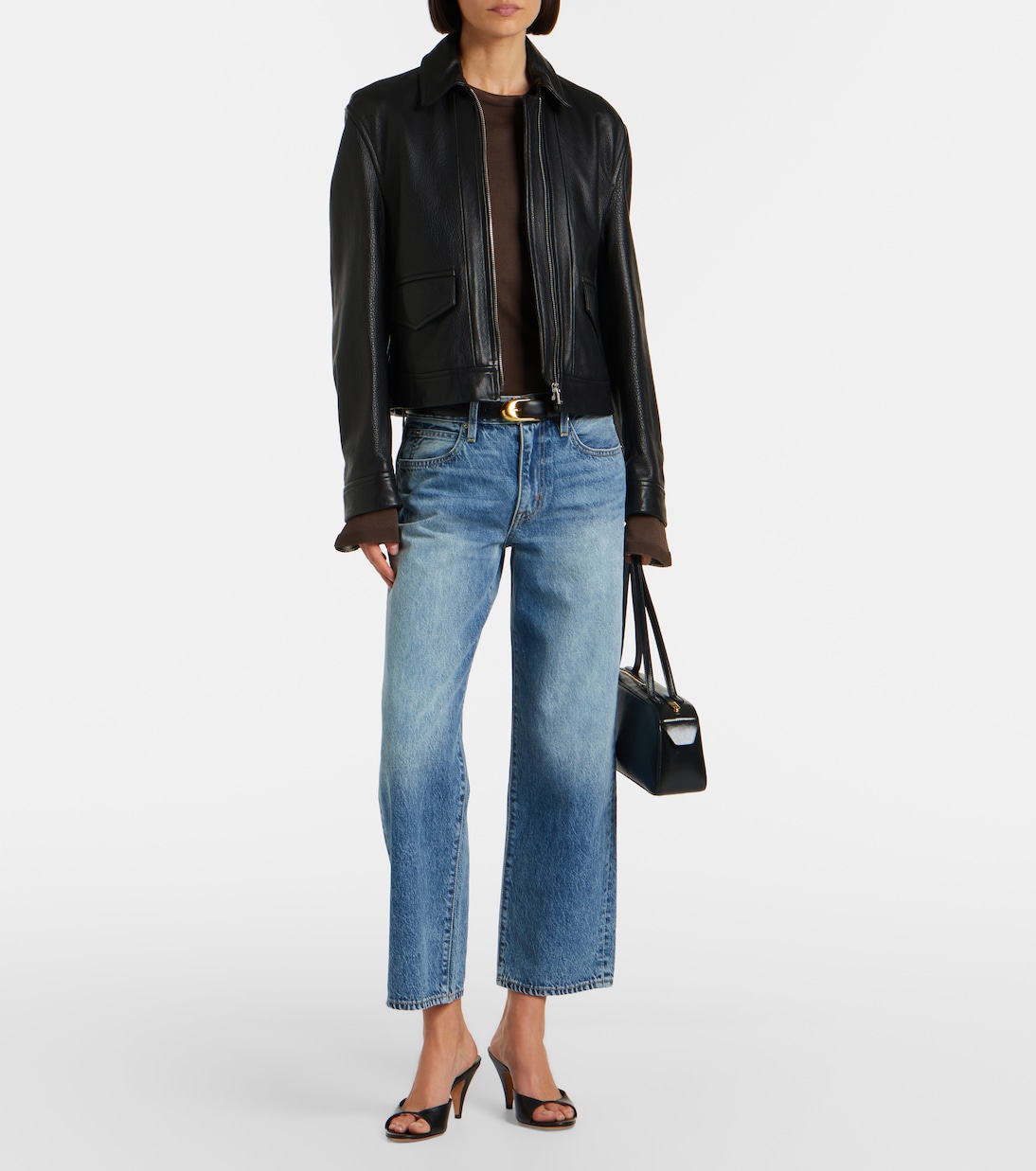 Hunter cropped straight jeans | Slvrlake