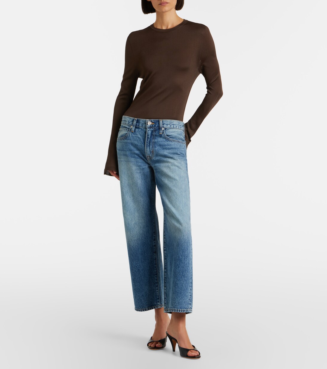 Hunter cropped straight jeans | Slvrlake