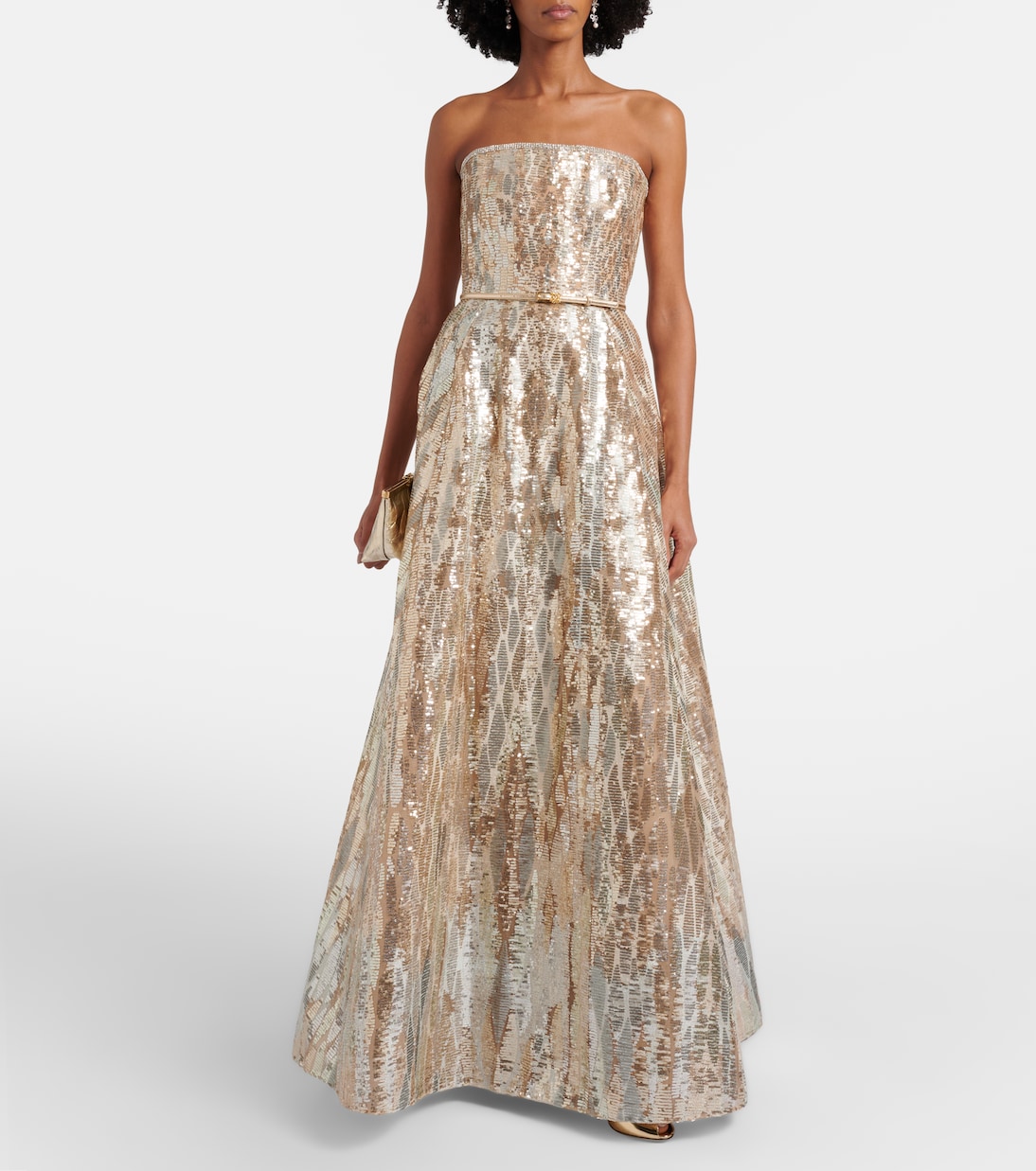 Sequined bustier gown | Elie Saab