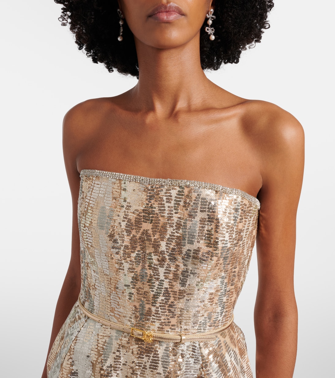Sequined bustier gown | Elie Saab