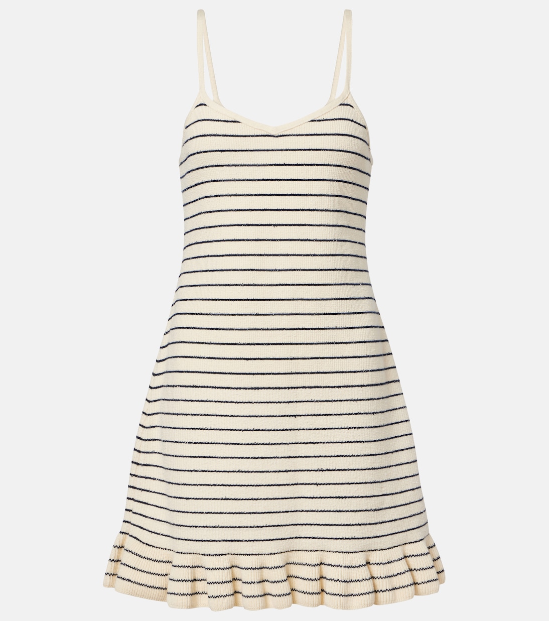 Striped cotton-blend minidress | JW Anderson