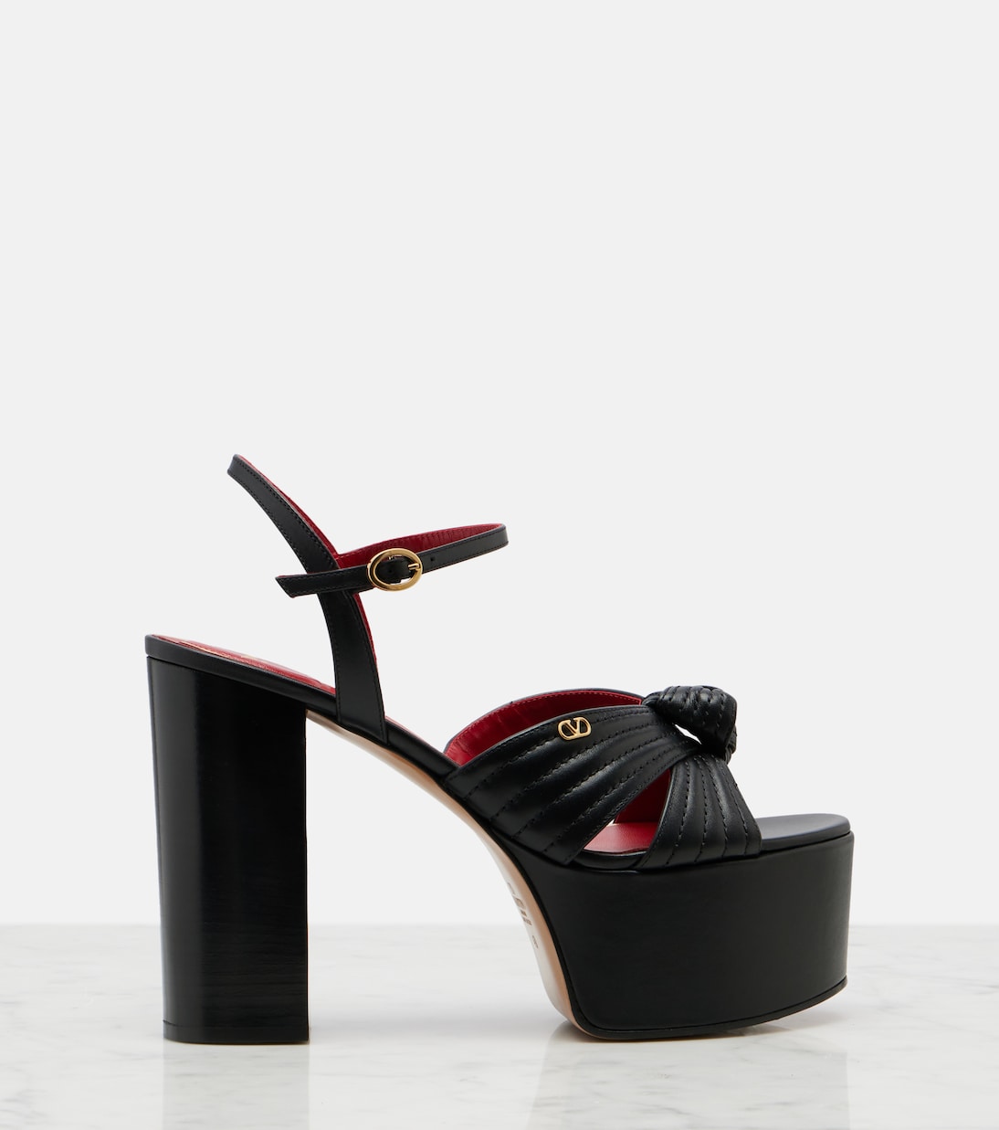 Sandales à plateau Crasher en cuir | Valentino Garavani