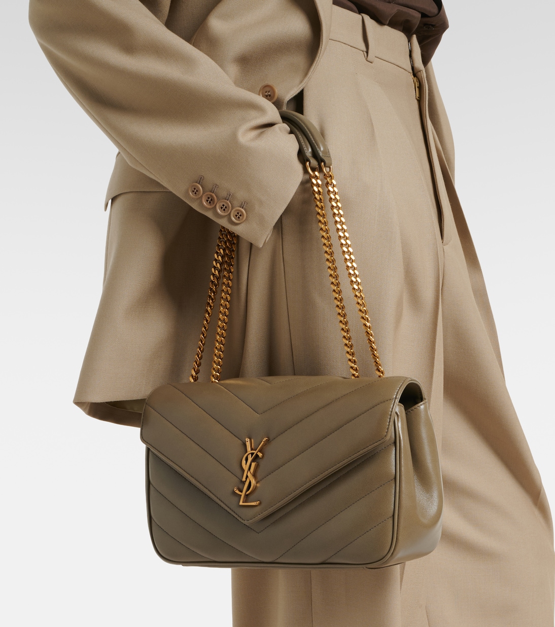 Sac porté épaule Loulou Medium en cuir | Saint Laurent