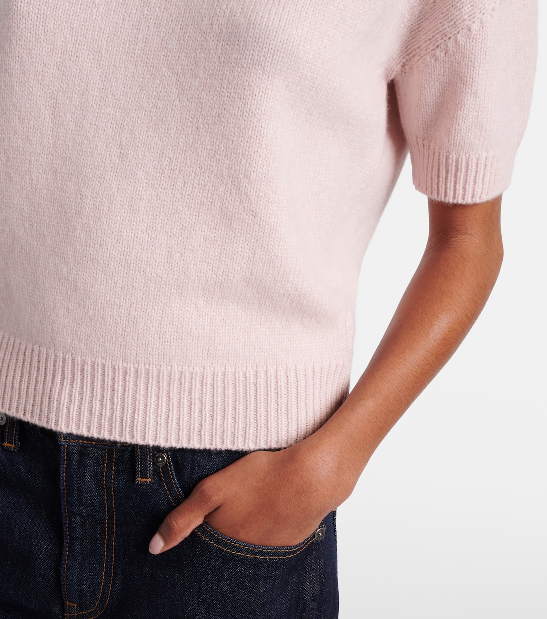 Golden cashmere sweater | Khaite