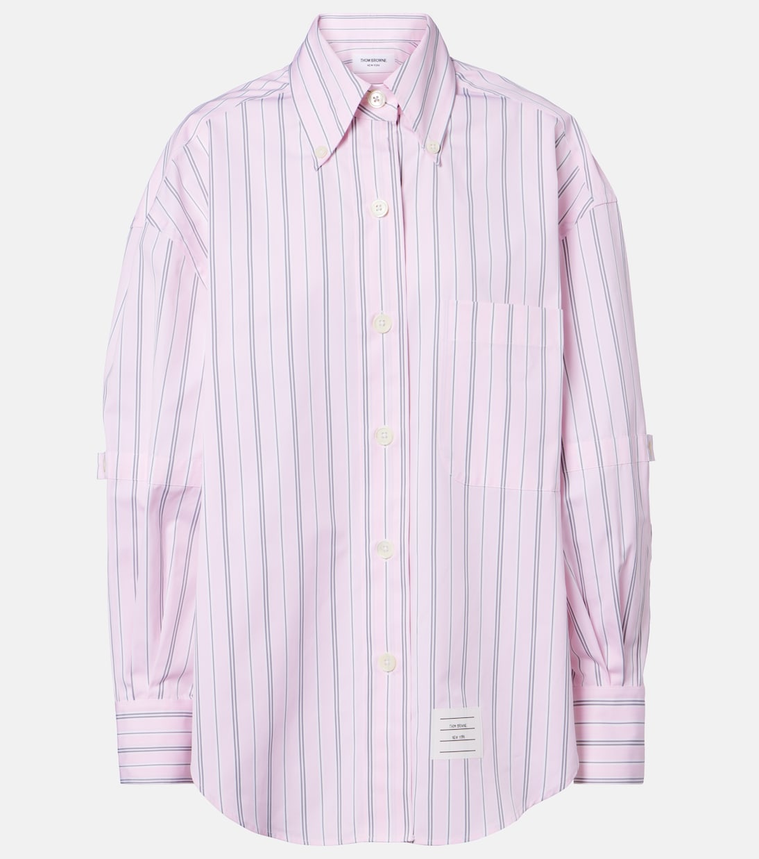 Striped cotton poplin shirt | Thom Browne