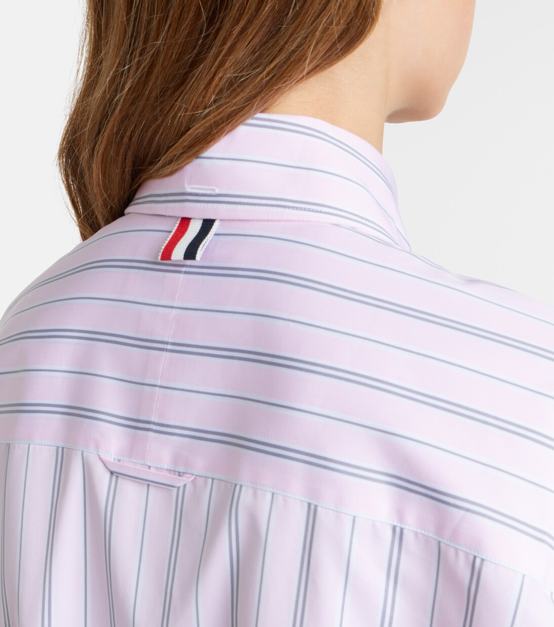 Striped cotton poplin shirt | Thom Browne