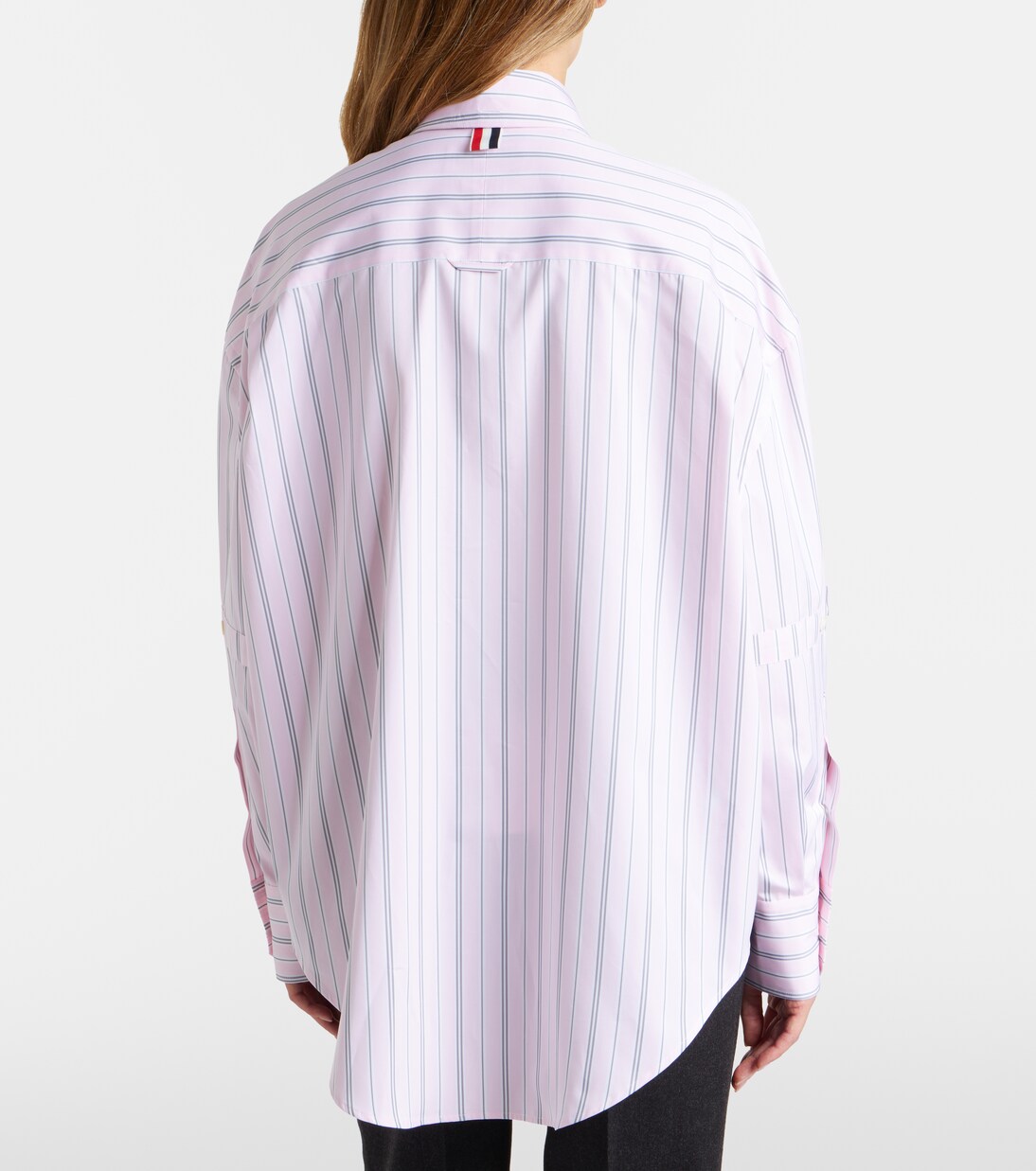 Striped cotton poplin shirt | Thom Browne