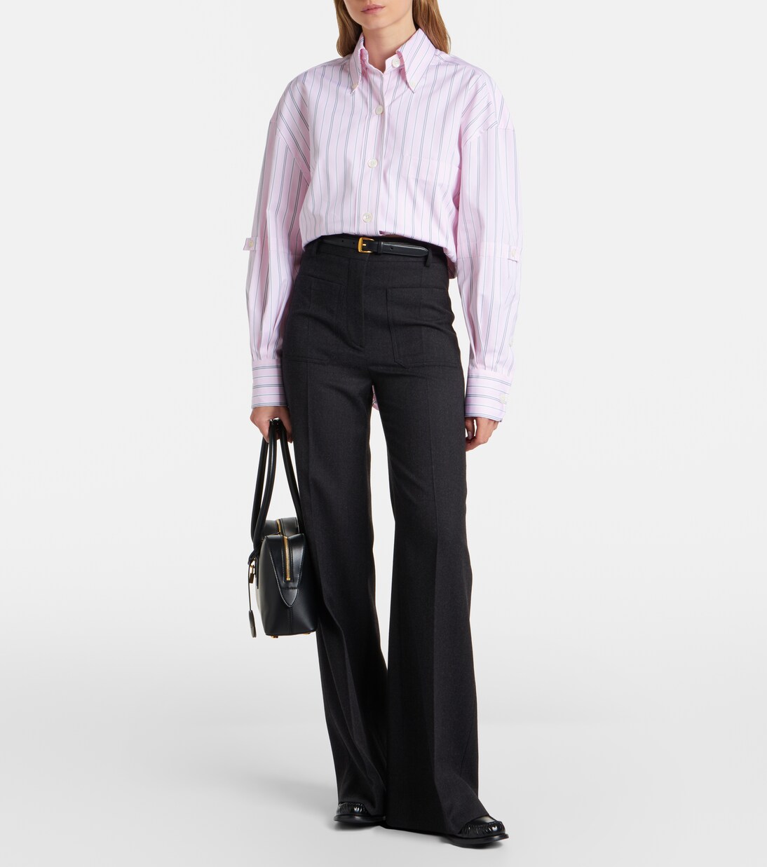 Striped cotton poplin shirt | Thom Browne