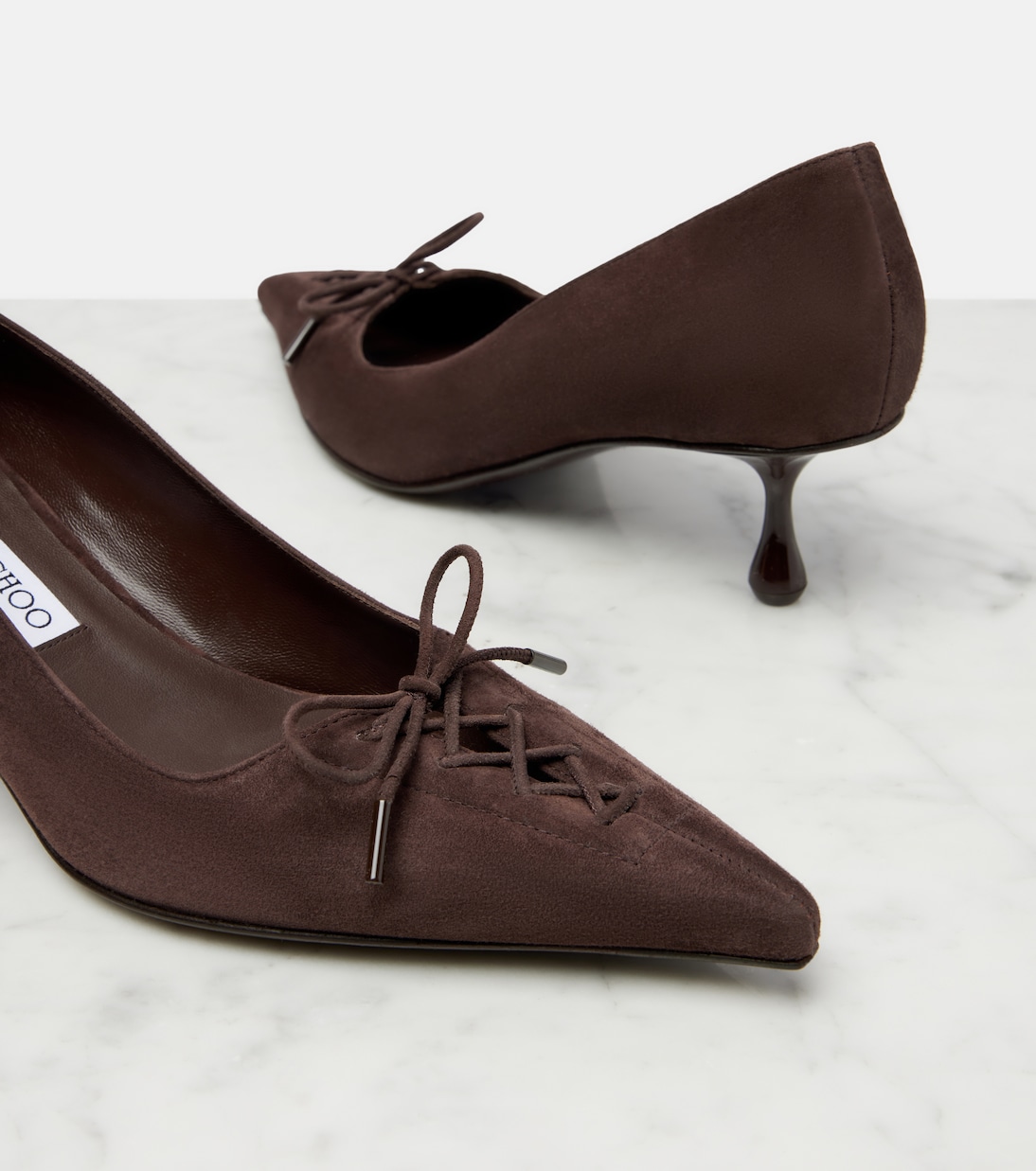 Scarlett绒面革高跟鞋 | Jimmy Choo