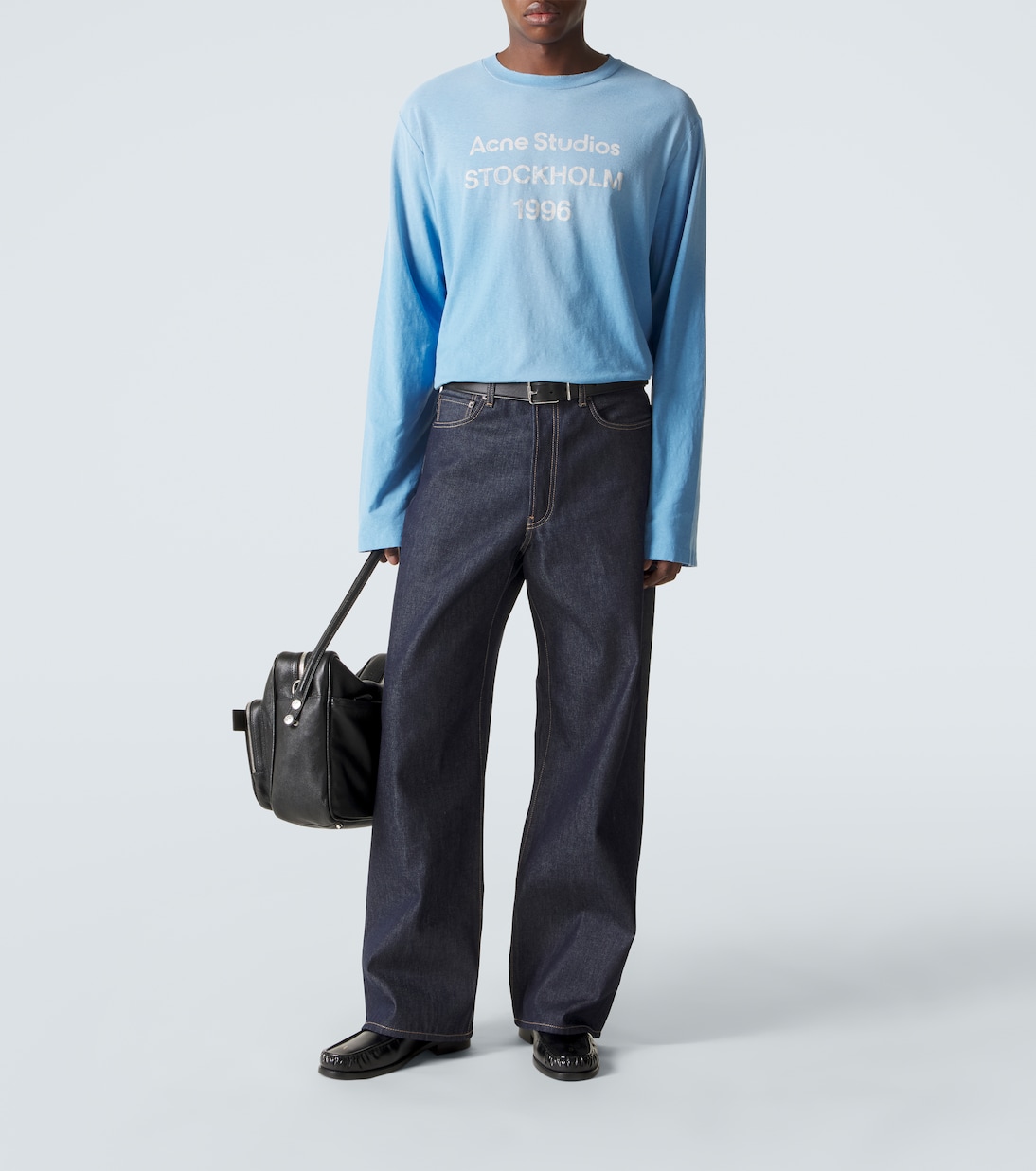 Distressed cotton-blend jersey T-shirt | Acne Studios
