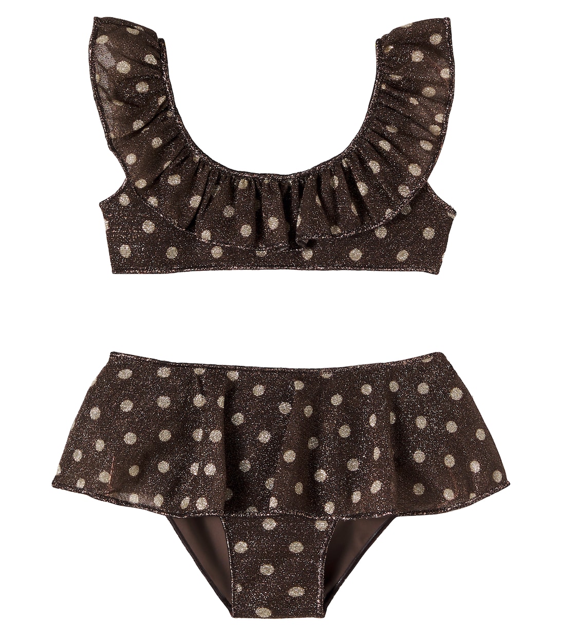 Osemini Lumière polka-dot ruffled bikini | Oséree Kids