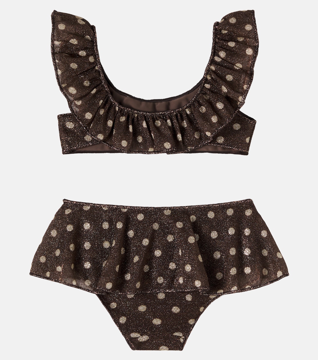 Osemini Lumière polka-dot ruffled bikini | Oséree Kids