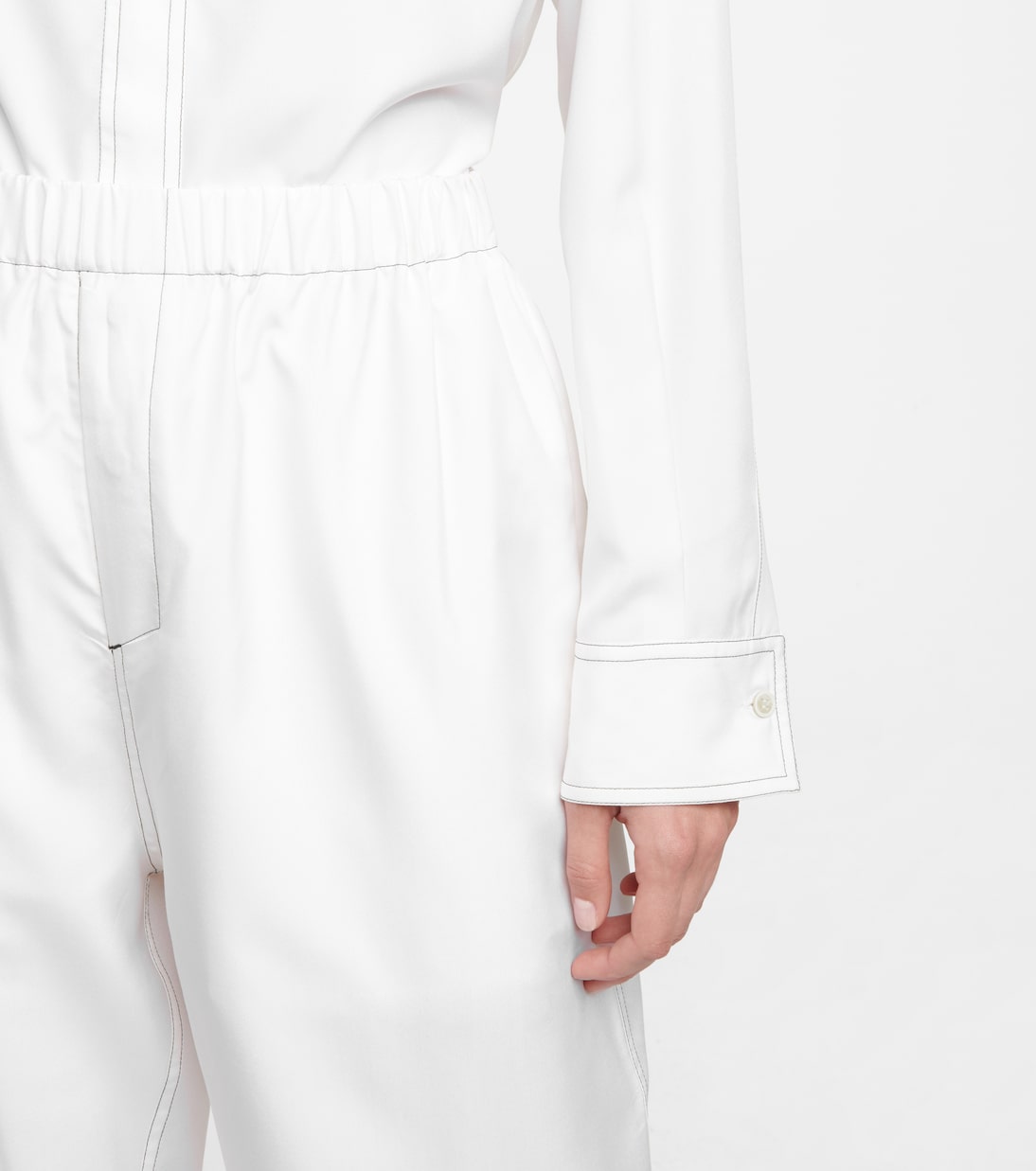 Release 07 High-Rise-Hose aus Seide | Wardrobe.NYC