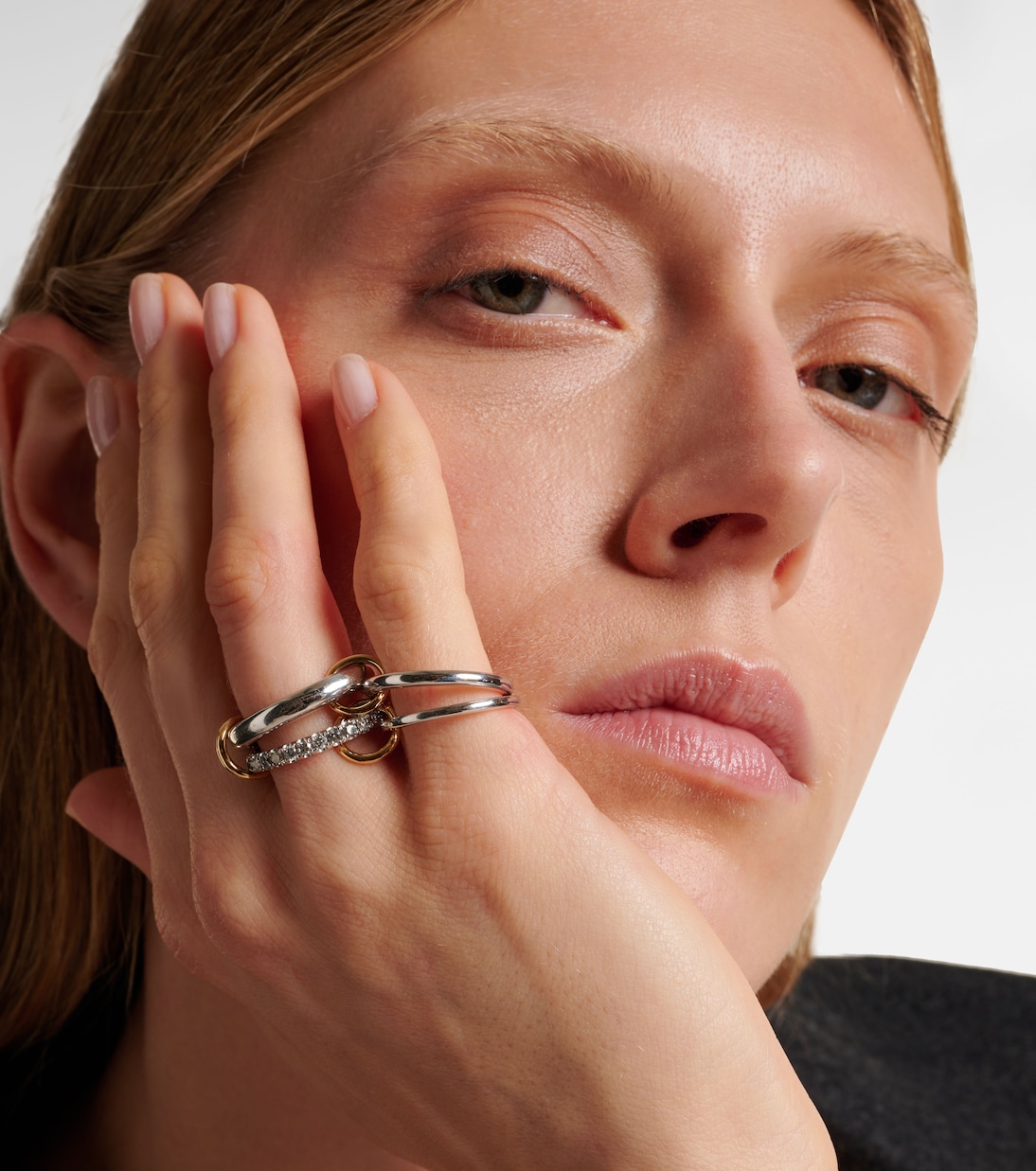 Bague Janssen SG Gris en argent sterling et diamants | Spinelli Kilcollin