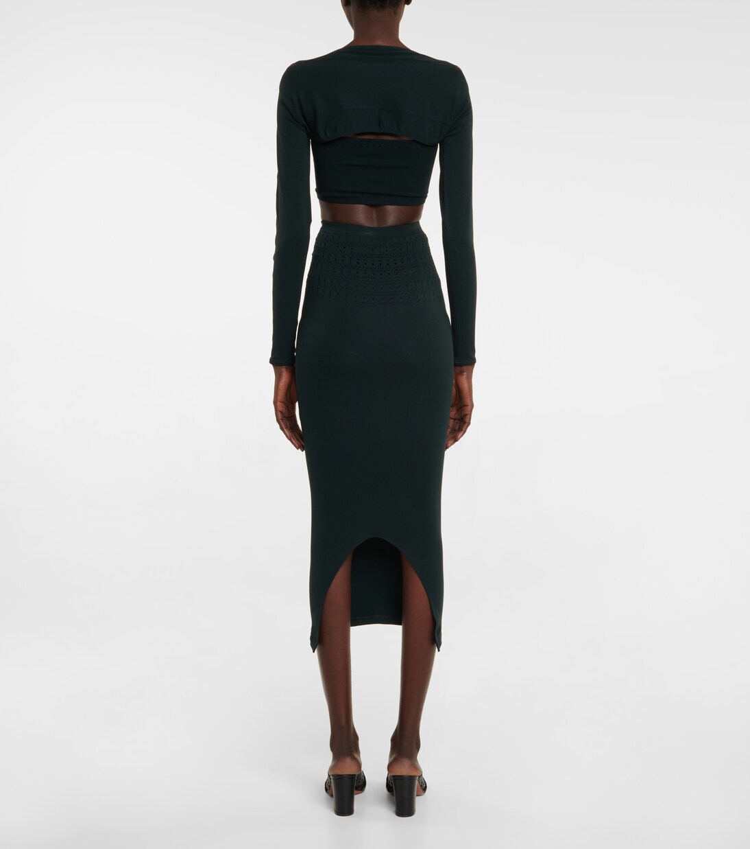 挖剪高科技中长半身裙 | Alaïa