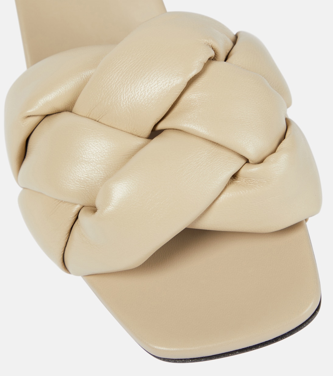 Pantoletten aus Leder | Miu Miu