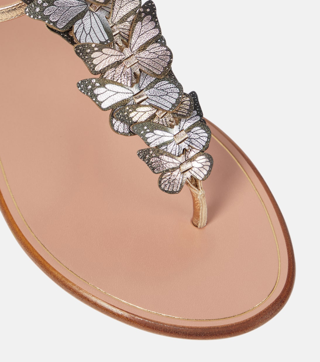 Papillon leather thong sandals | Aquazzura