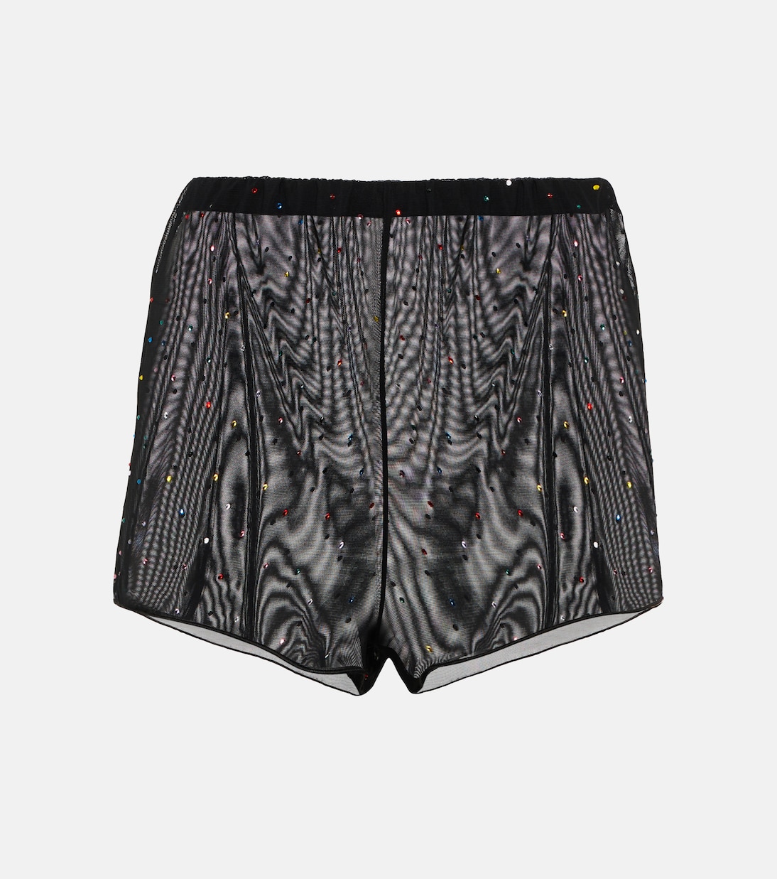 Shorts aus Tüll mit Kristallen | Oséree