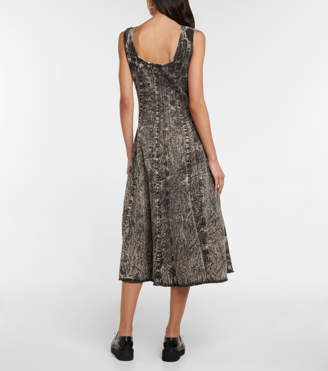 Bleached denim midi dress | Marni